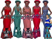 New fashion Ndebele dress in 6 colors Found in TSR Category 'Sims 4 Female Everyday'