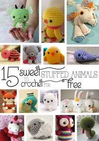 15 Sweet Stuffed Animals to Crochet for Free
