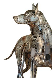 Welded Sculptures Made From Found Objects.Nuts and bolts and other metal scraps take on a life of their own thanks to Portland-based artist Brian Mock.