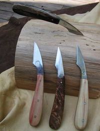 Wood carving knives: