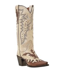 Women's Wynona Boots - Beige/Chocolate