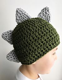 dinosaur hat free crochet pattern