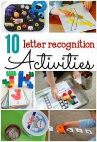 These 10 alphabet activities for perfect for teaching letter recognition to preschoolers!