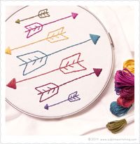 Free Arrow Embroidery Pattern from Sublime Stitching