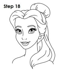 Como desenhar Belle