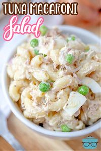 TUNA MACARONI SALAD (+Video) - The Country Cook