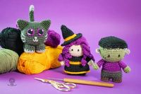 Little Witch Halloween Amigurumi doll pattern -