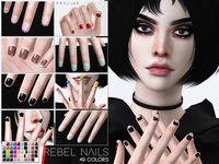 The Sims Resource - Rebel Nails N25