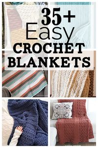 Make an EASY crochet blanket with these quick patterns ideal for beginners.