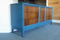 Most people sand and chip chalk paint to achieve a vintage/worn look but it looks so pretty with a modern finish.
