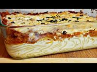 Creamy Cheesy Spaghetti Bake Recipe | Easy Pasta Bake Idea - YouTube