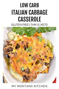 Low carb keto casseroles are an easy way to make a healthy dinner the entire family will enjoy. This easy, cheesy keto cabbage casserole combines cheddar cheese, bacon, ground beef, and savory spices for a delicious one dish dinner. It's a keto casserole that uses cabbage as the foundation and is filled with satisfying goodness everyone at the table will devour. #ketocasserole #lowcarbdinner