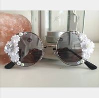 Check out this item in my Etsy shop https://www.etsy.com/uk/listing/1036534307/bride-silver-and-white-classy-sunglasses