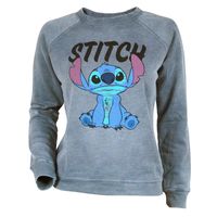 Womens Lilo and Stitch Sweatshirt Grey