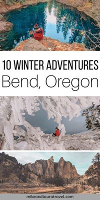 Have a blast this winter exploring Bend, Oregon. 10 amazing winter adventures in Central Oregon to add to your Pacific Northwest bucket list. #travel #bend
