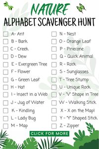 Are you bored of being stuck inside all day? Go on a nature scavenger hunt!