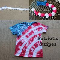 Patriotic Stripes Tie Dye Shirt! I've had tons of requests for the "flag" shirt!