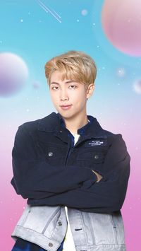 #rm #blondehair #black #btsworld