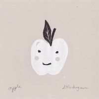 white apple vellum block print - amanda kindregan