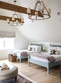 my favorite interior design style series | modern farmhouse | beautiful modern farmhouse spaces | whimsical kids room, etoile 4-light chandelier