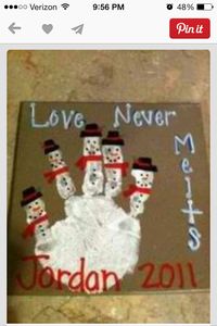 Snowman family craft