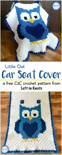 Use the C2C crochet technique to make a personalized car seat canopy with this free pattern! This pattern is perfect for anyone wanting to learn the C2C technique with a video tutorial ready to get you started. A perfect project for your next DIY baby shower gift! Made with Red Heart yarn or your favorite worsted weight yarn.