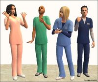 ModTheSims - More Scrubs by fanseelamb