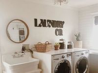 Laundry Co. Laundry Room Home Business Word Wood Cut Wall Art | Etsy