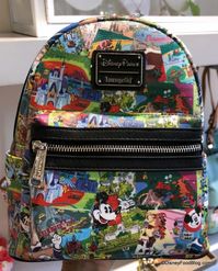 SPOTTED: New Disney Parks Collage Loungefly Lands in Disney Springs!
