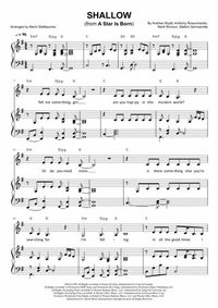 Download Shallow (from "A Star Is Born") Sheet Music By Lady Gaga - Sheet Music Plus