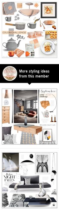 "Gray & Peach #DessertTime" by theseapearl on Polyvore featuring interior, interiors, interior design, home, home decor, interior decorating, Garden Trading, Sencor, Fitz & Floyd and Mind the Cork