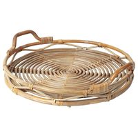 IKEA - SOLBLEKT, Tálca, rattan, A tálca mozgatása igazán egyszerű a fogantyúknak és a magas széleinek köszönhetően. Kézzel készült, rattanból, amely egy gyorsan növő, megújuló anyag, ráadásul igazán strapabíró és tartós. Szakképzett mesteremberek készítették, kézzel, így minden darab egyedi.