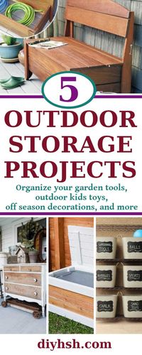 6 DIY Outdoor Storage Projects | DIY Home Sweet Home