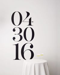 Date Wall Decal