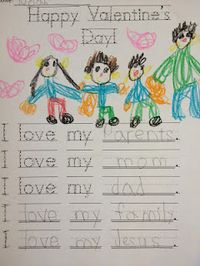 Kindergarten Valentine's Writing...Predictable charts