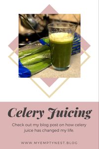 How celery juicing changed my life. #migrainerelief #juicing
