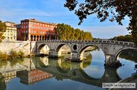River reflections - Rome, Italy