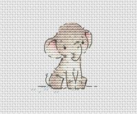 Tiny Elephant Cross Stitch Pattern Little Elephant Cross - Etsy