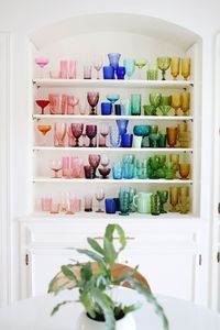 Installation de verres arc-en-ciel / Rainbow glasses installation