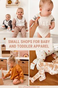 Gift Guide: Small Shops For Baby And Toddler Apparel - Coffee With Summer