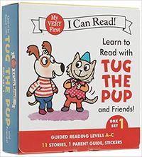 AmazonSmile: Learn to Read with Tug the Pup and Friends! Box Set 1: Levels Included: A-C (My Very First I Can Read): 9780062266897: Wood, Dr. Julie M., Braun, Sebastien: Books