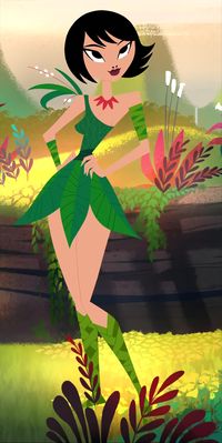Ashi in her Leaf Dress from Samurai Jack