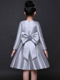 Applique Solid Color Party Holidays Mini Dress