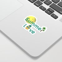 Summer Love Pineapple Palm Trees Cool Laptop Sticker Stickers never lose their coolness. We use a kiss cut process for our vinyl stickers, meaning we can produce super-intricate cutouts that’ll look rad on your laptops, phones and notebooks.
