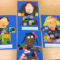 Self-Portrait Collage- Kindergarten Art by melody