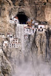 Phuktal Monastery, India (During Monsoon Season)