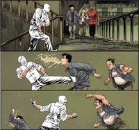 Moon Knight hurting people badly.