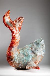 Elle créée de superbes sculptures animales avec du verre brisé - Poisson - Marta Klonowska