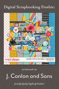Must Love Books mini kit freebie from Amanda Yi