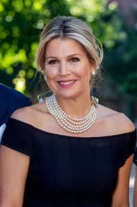 The King and Queen of the Netherlands and the Crown Prince Couple of Denmark Attend Trade Dinner in The Hague — Royal Portraits Gallery